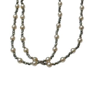Nordstrom Faux Pearl and Beaded Necklace